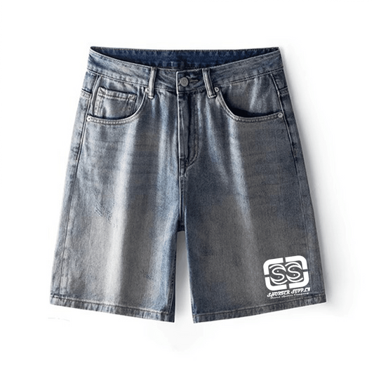 SS Straight-leg Loose Denim Shorts