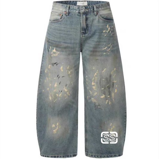Hand-Painted LooseJeans