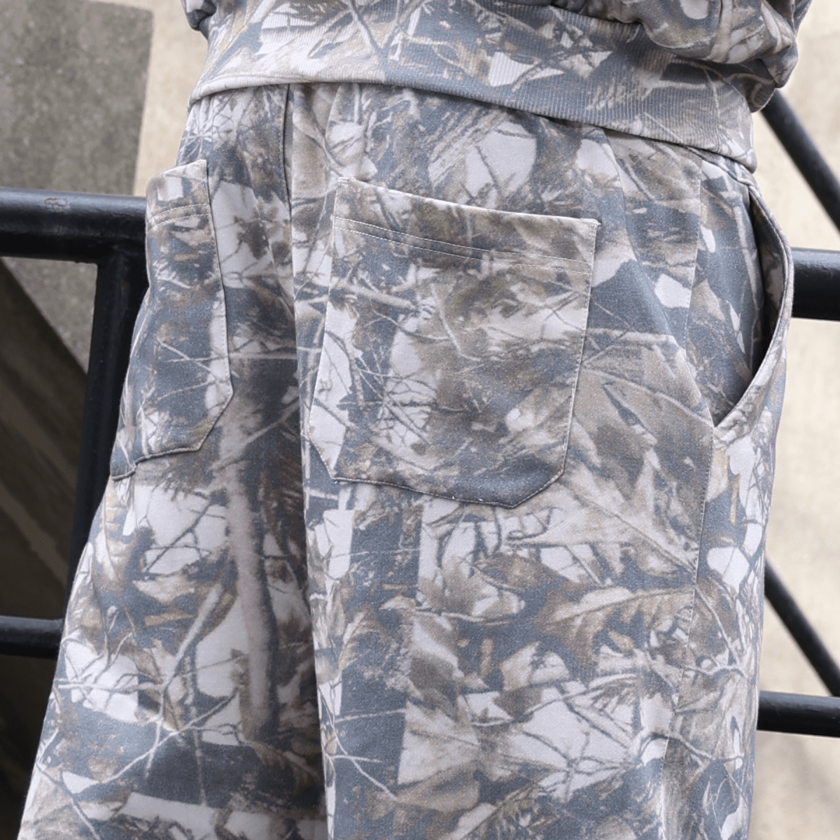 100% Cotton Heavyweight Camo Shorter Supply Sweatpants (400GSM)