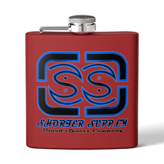 Stainless Steel Flask - Shorter Supply Design 6oz -Short Supply