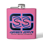 Stainless Steel Flask - Shorter Supply Design 6oz -Short Supply
