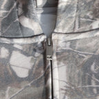 100% Cotton Heavyweight Shorter Supply Camo Zip-Up Hoodie (400 GSM)