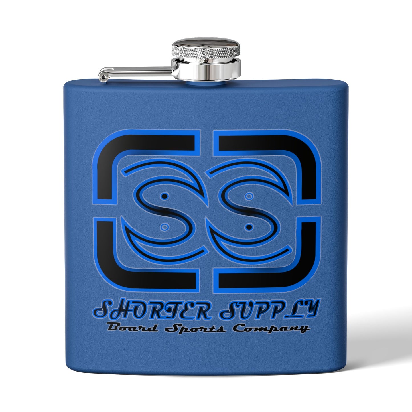 Stainless Steel Flask - Shorter Supply Design 6oz -Short Supply