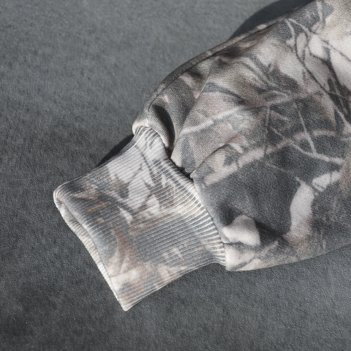 100% Cotton Heavyweight Shorter Supply Camo Zip-Up Hoodie (400 GSM)