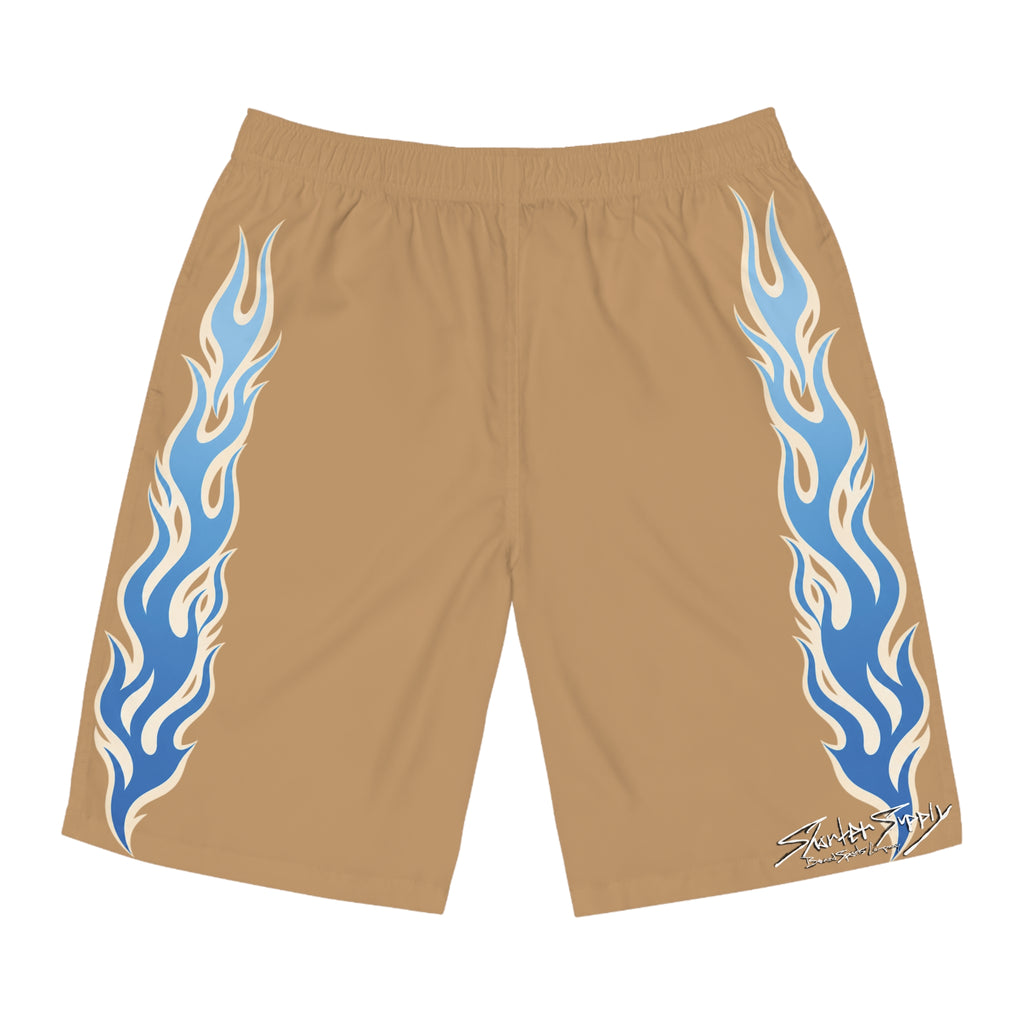 Flame Stripe Board Shorts