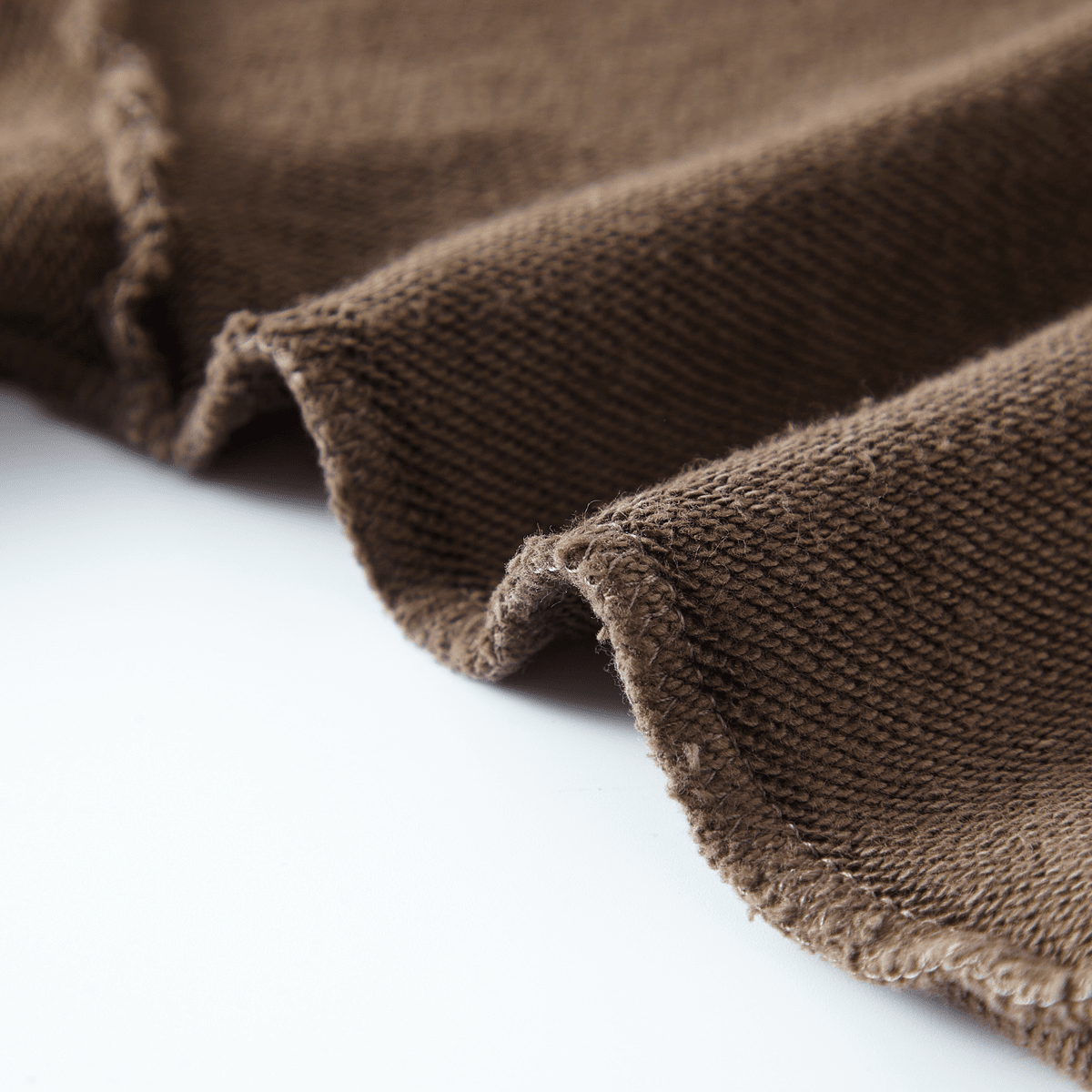 Washed Raw-Edge Cropped Crewneck SS（380GSM）