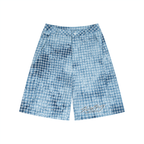 Washed Plaid Shorts