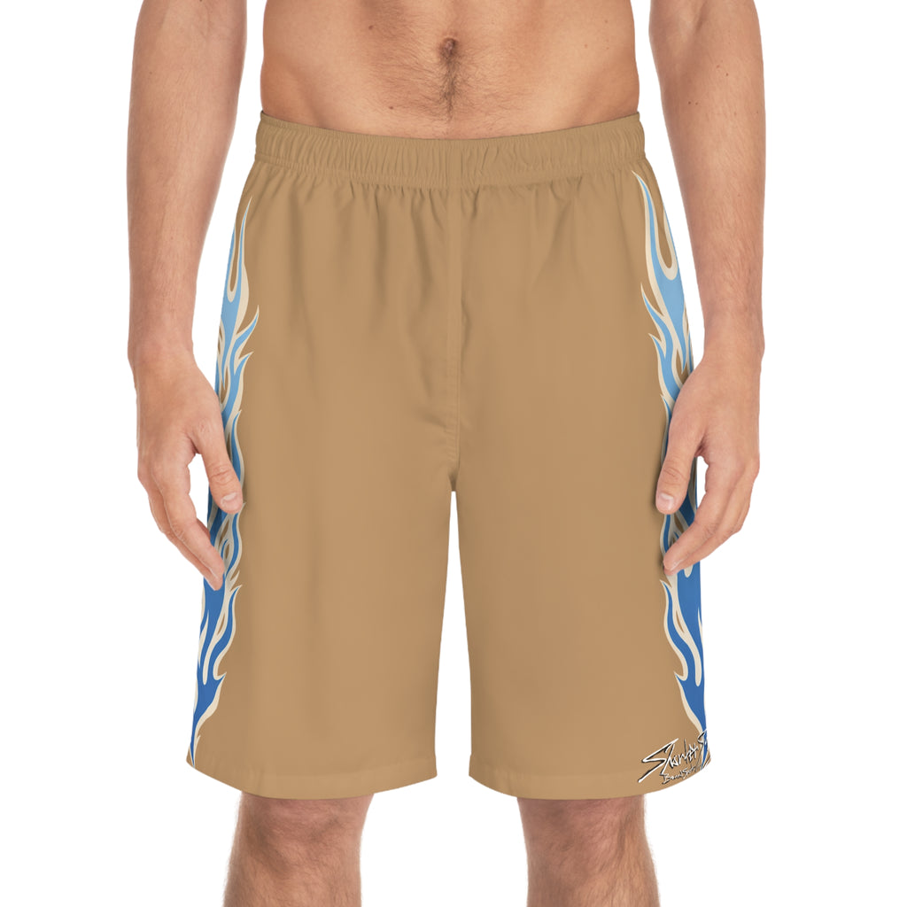 Flame Stripe Board Shorts