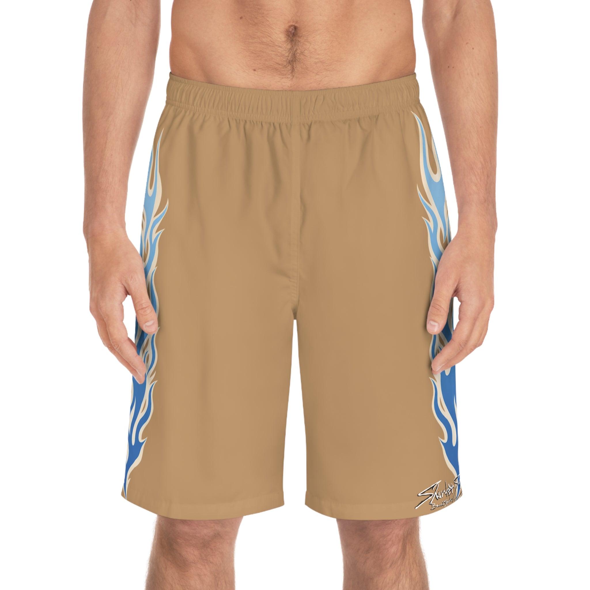 Flame Stripe Board Shorts