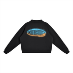 BoardSpray Mock-Neck Crew Sweatshirt