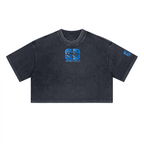 Sunwashed Cropped Crewneck T