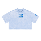 Sunwashed Cropped Crewneck T