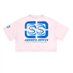 Sunwashed Cropped Crewneck T