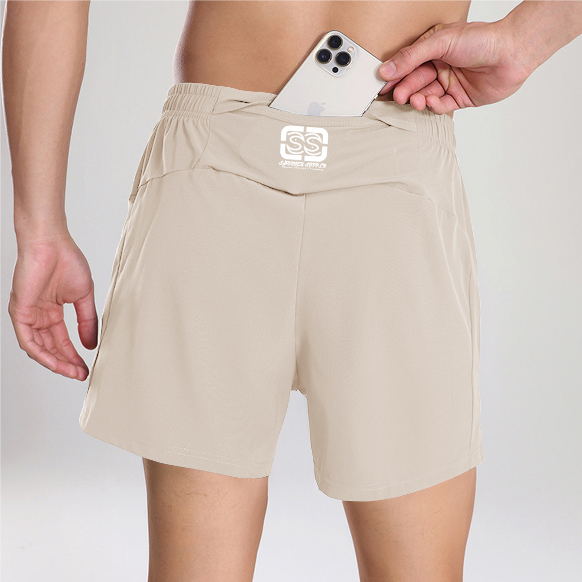 SS x Lulu quick-dry sports shorts