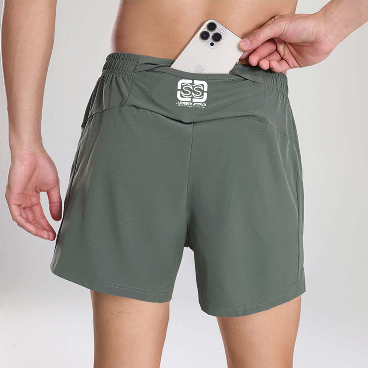 SS x Lulu quick-dry sports shorts