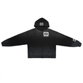 Unisex Sun Washed Distressed SS Zip-Up Hoodie(420GSM)