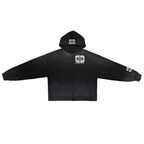 Unisex Sun Washed Distressed SS Zip-Up Hoodie(420GSM)