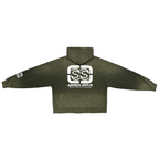 Unisex Sun Washed Distressed SS Zip-Up Hoodie(420GSM)