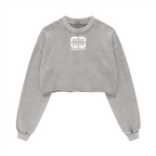 Washed Raw-Edge Cropped Crewneck SS（380GSM）