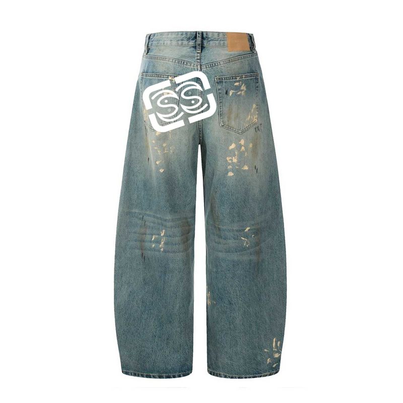 Hand-Painted LooseJeans