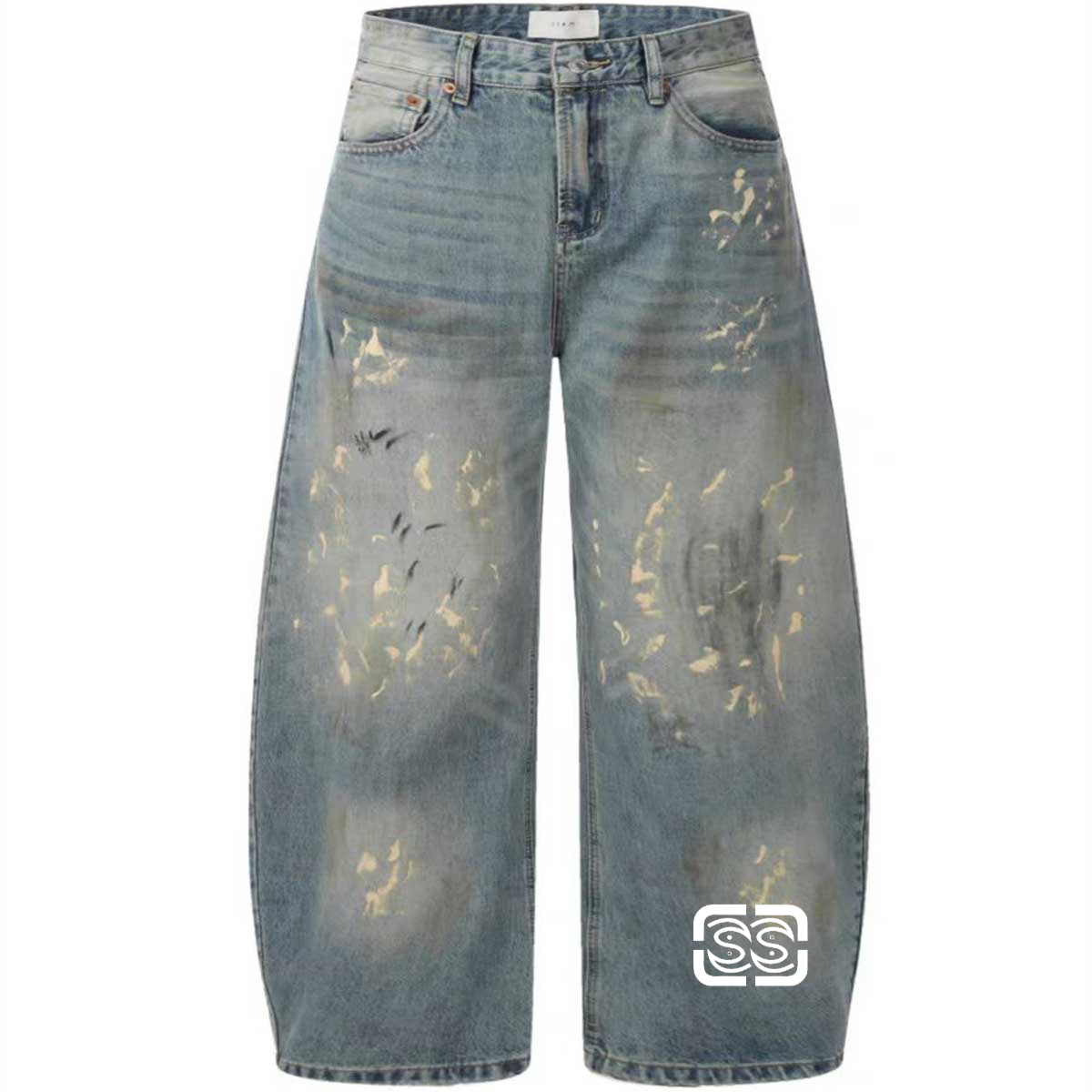 Hand-Painted LooseJeans