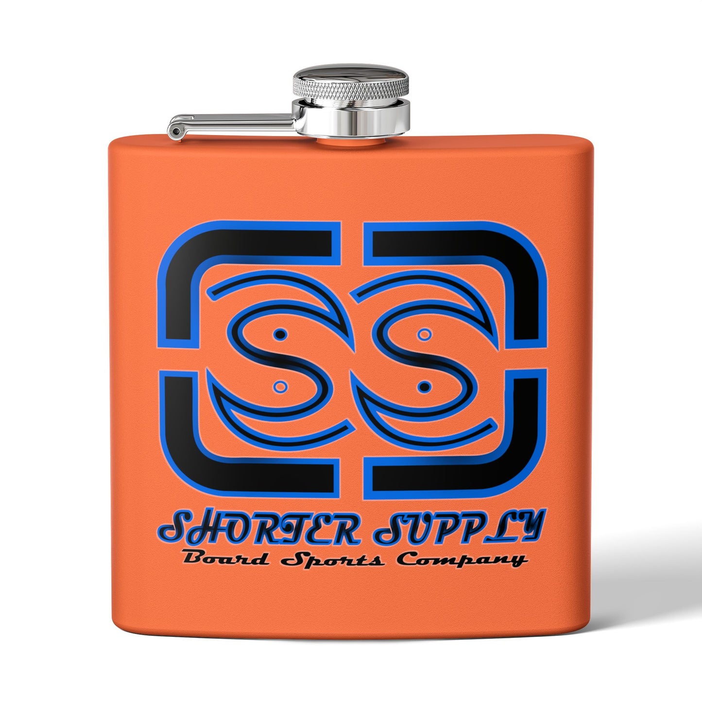 Stainless Steel Flask - Shorter Supply Design 6oz -Short Supply