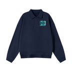 SS Half-Placket Polo Collar Sweatshirt