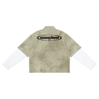 Washed Plaid Short Sleeve Shirt