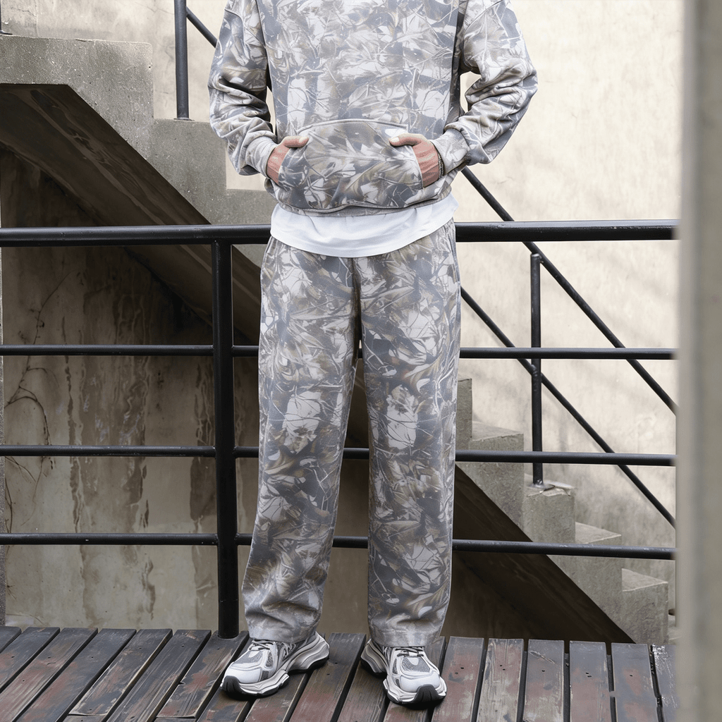 100% Cotton Heavyweight Camo Shorter Supply Sweatpants (400GSM)