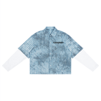 Unisex Vintage Wash Plaid Short Sleeve Shirt