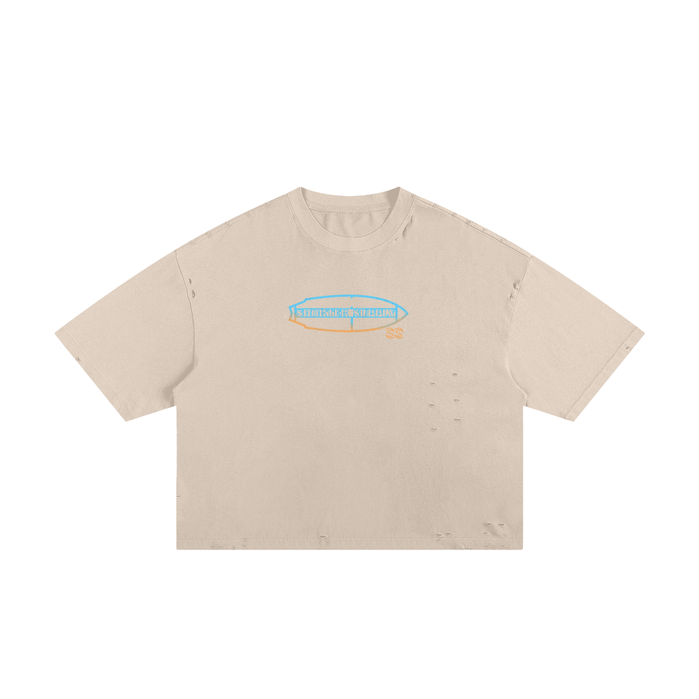 Frayed Board Spray Boxy Tee