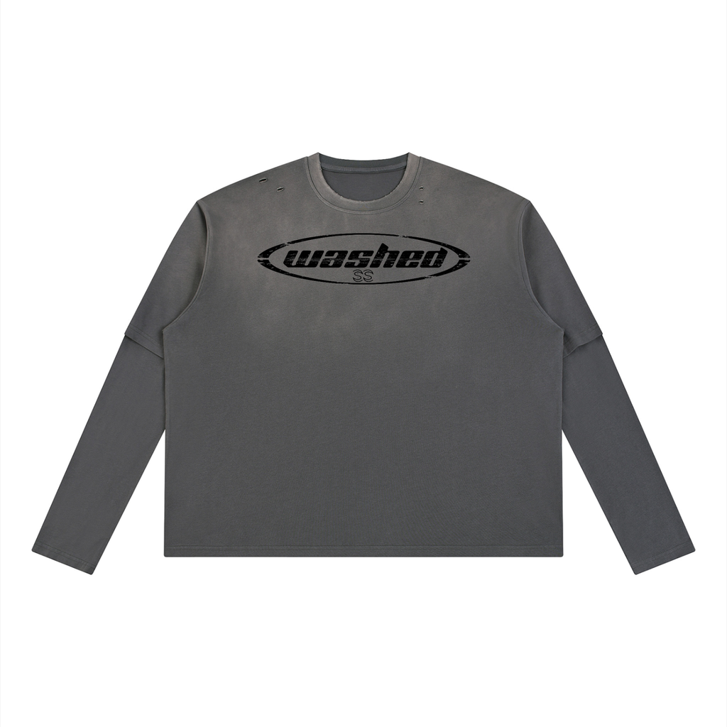 Unisex Vintage Wash Layered T-Shirt