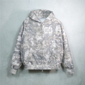 100% Cotton Heavyweight Shorter Supply Camo Zip-Up Hoodie (400 GSM)