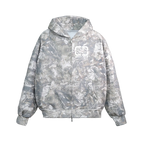 100% Cotton Heavyweight Shorter Supply Camo Zip-Up Hoodie (400 GSM)