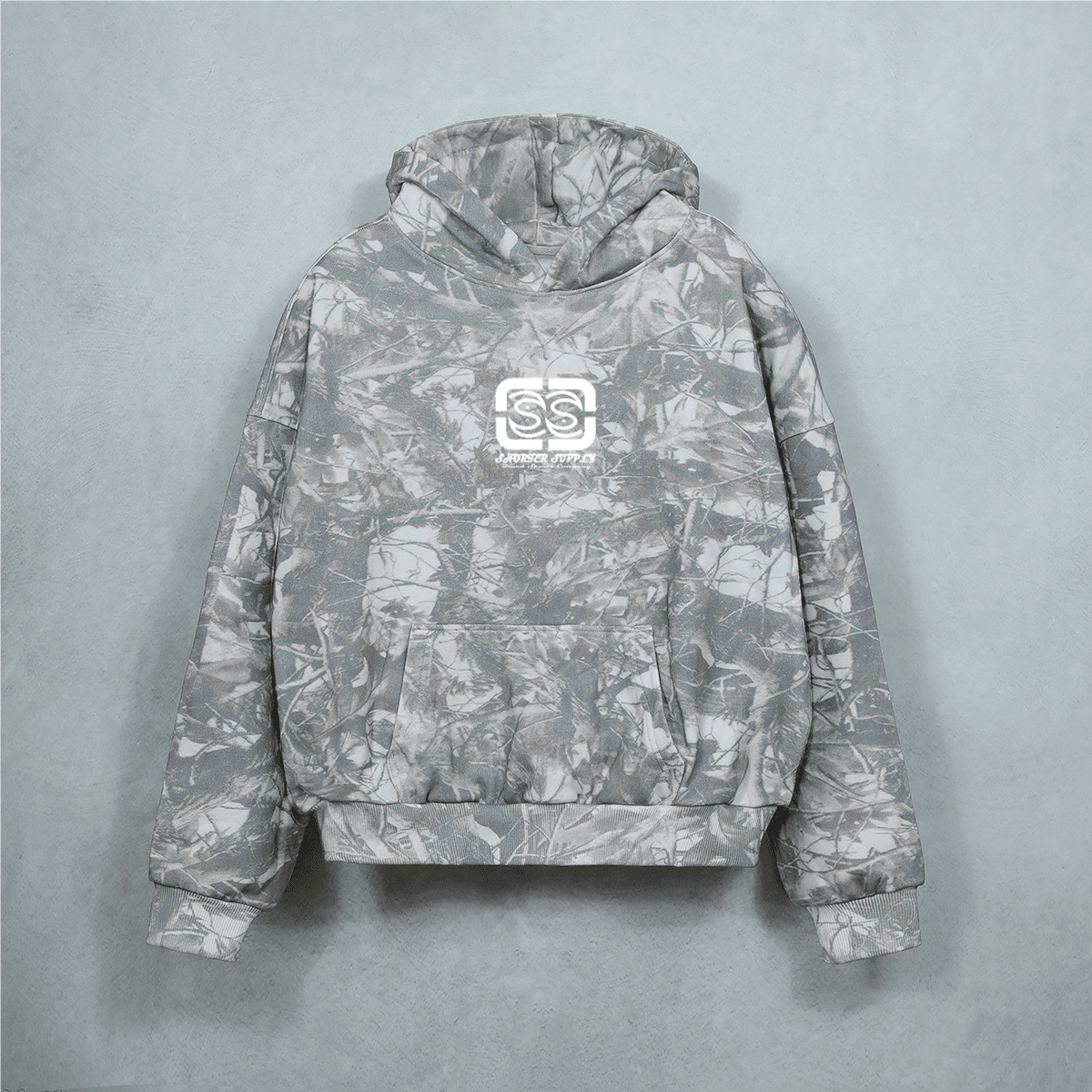 100% Cotton Heavyweight Camo Hoodie（400GSM）