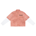Washed Plaid Short Sleeve Shirt