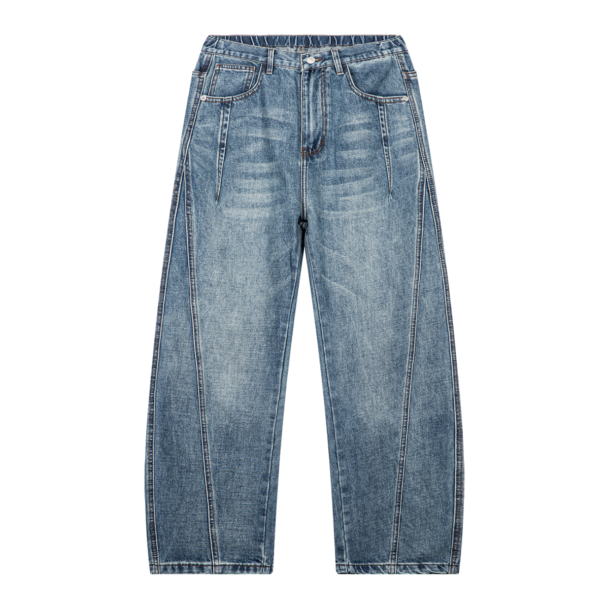 Washed Barrel Jeans