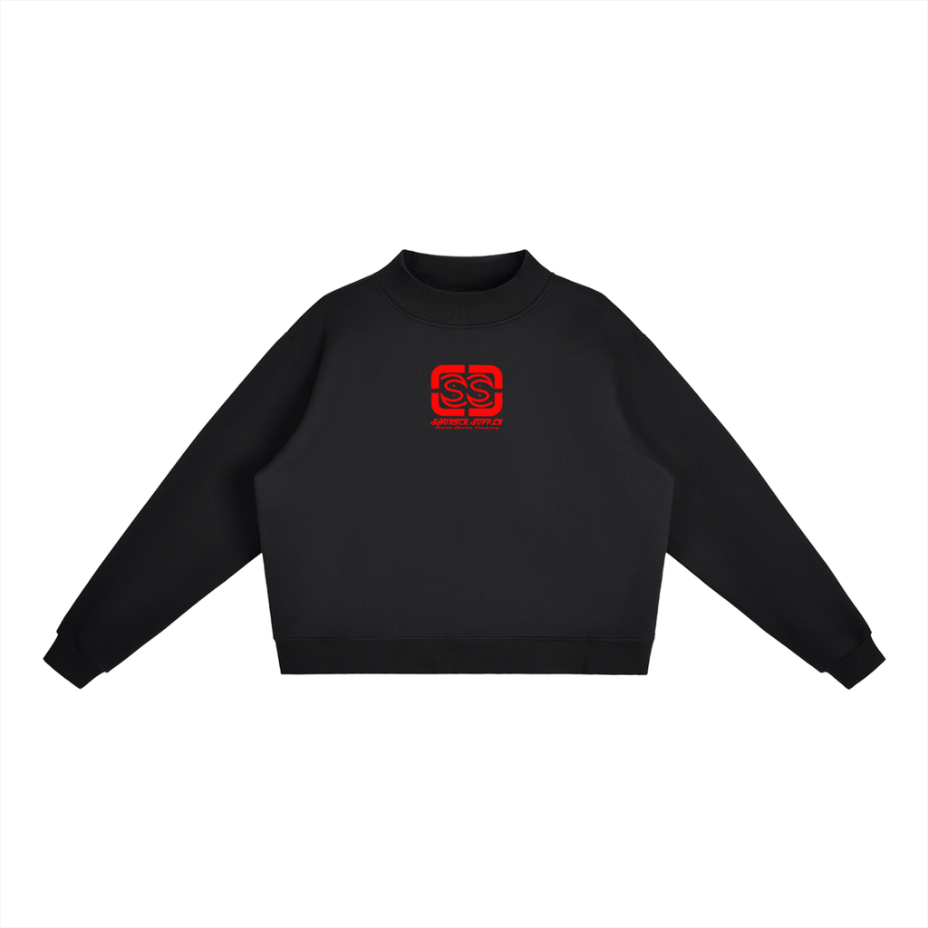 Stacy's Mock-Neck Crew Sweatshirt
