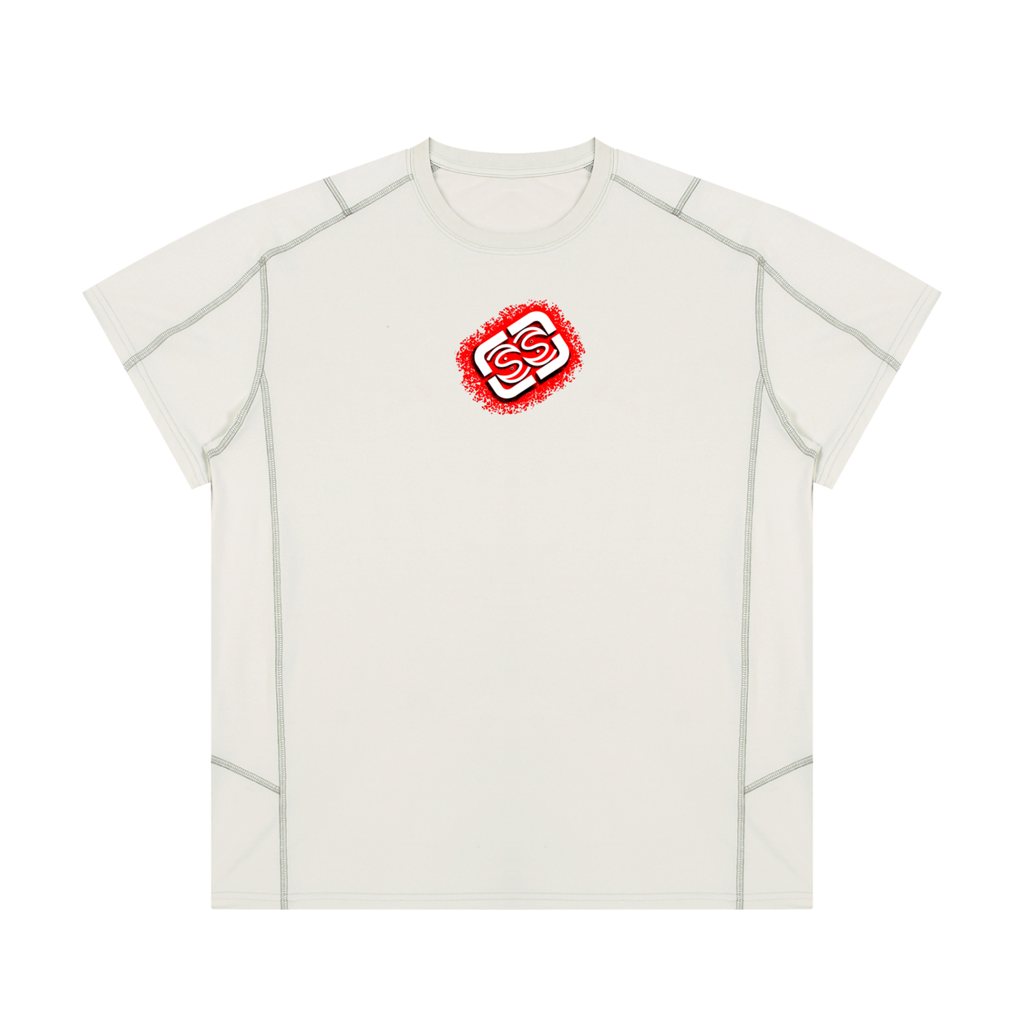 Unisex Contrast Stitch  Regular Fit T-Shirt