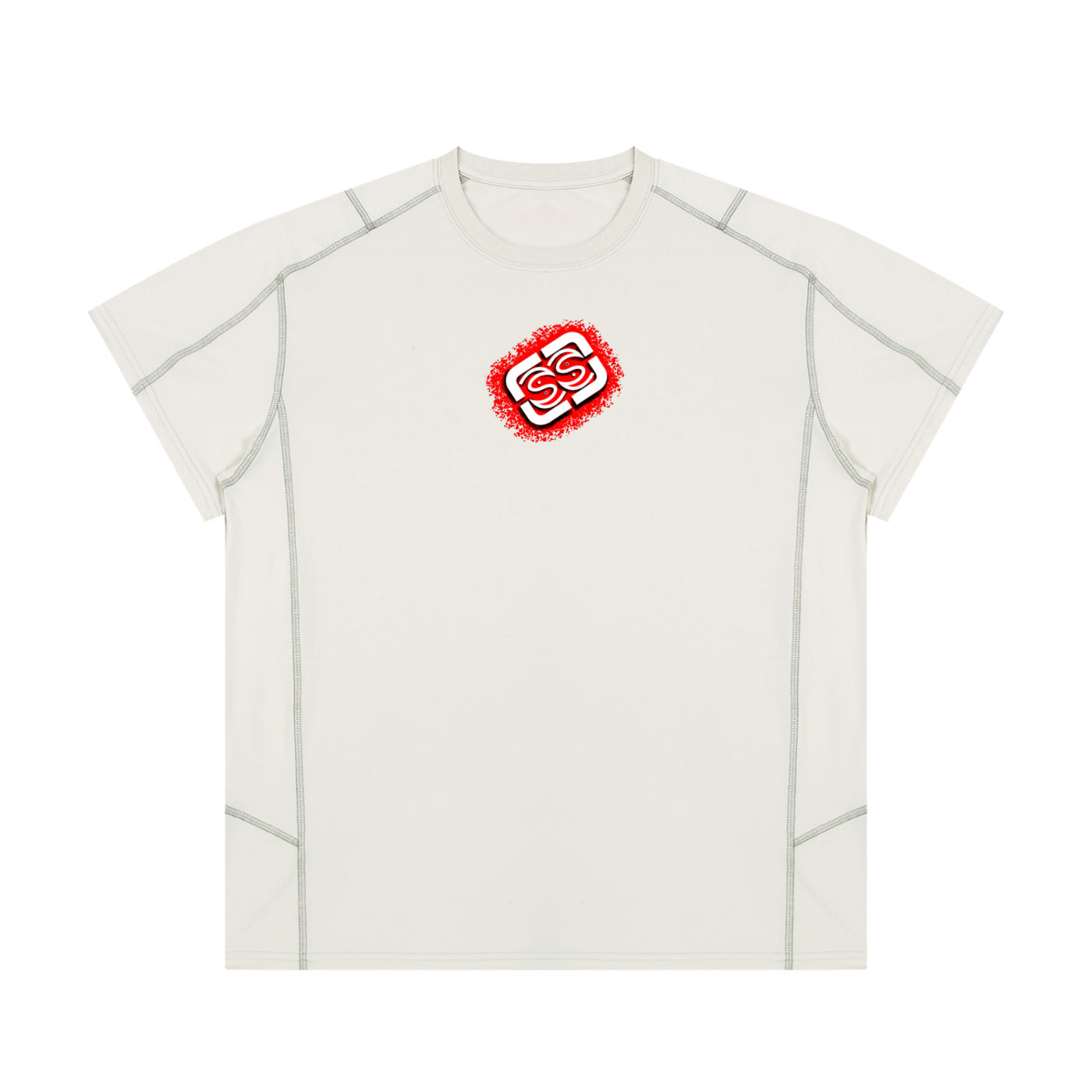 Unisex Contrast Stitch  Regular Fit T-Shirt