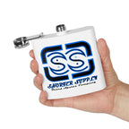 Stainless Steel Flask - Shorter Supply Design 6oz -Short Supply