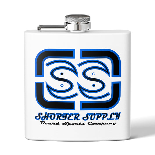 Stainless Steel Flask - Shorter Supply Design 6oz -Short Supply