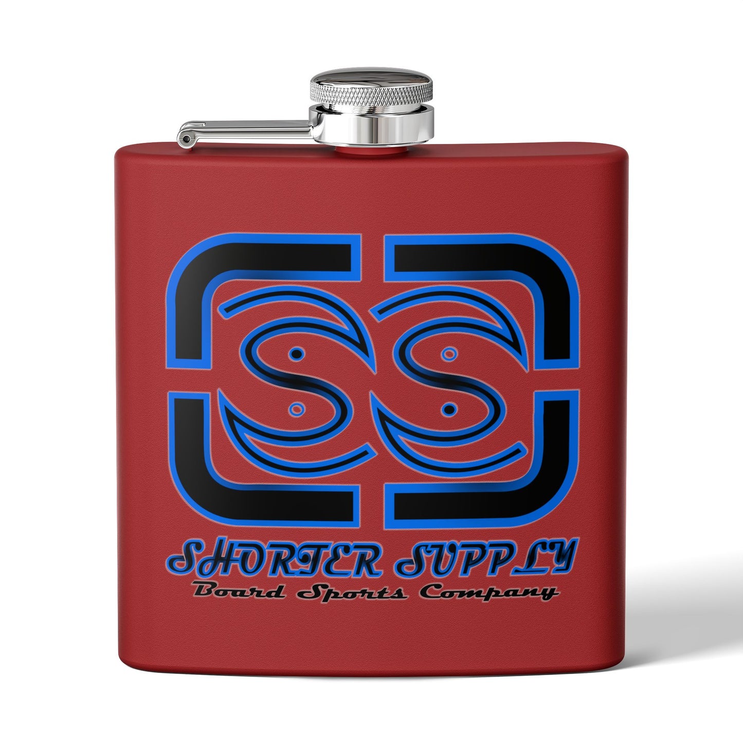 Stainless Steel Flask - Shorter Supply Design 6oz -Short Supply