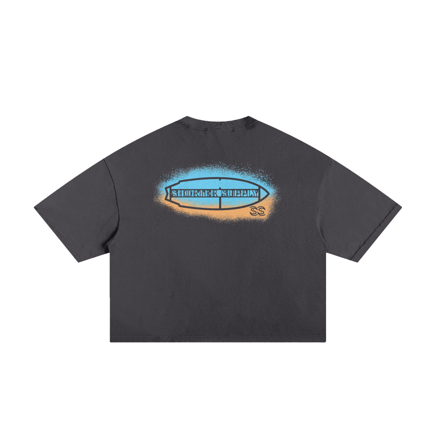 Frayed Board Spray Boxy Tee