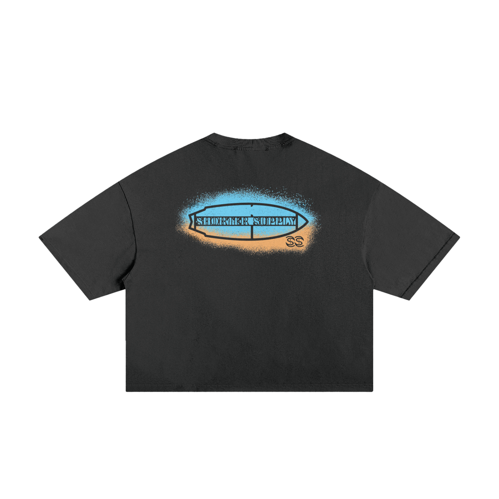 Frayed Board Spray Boxy Tee