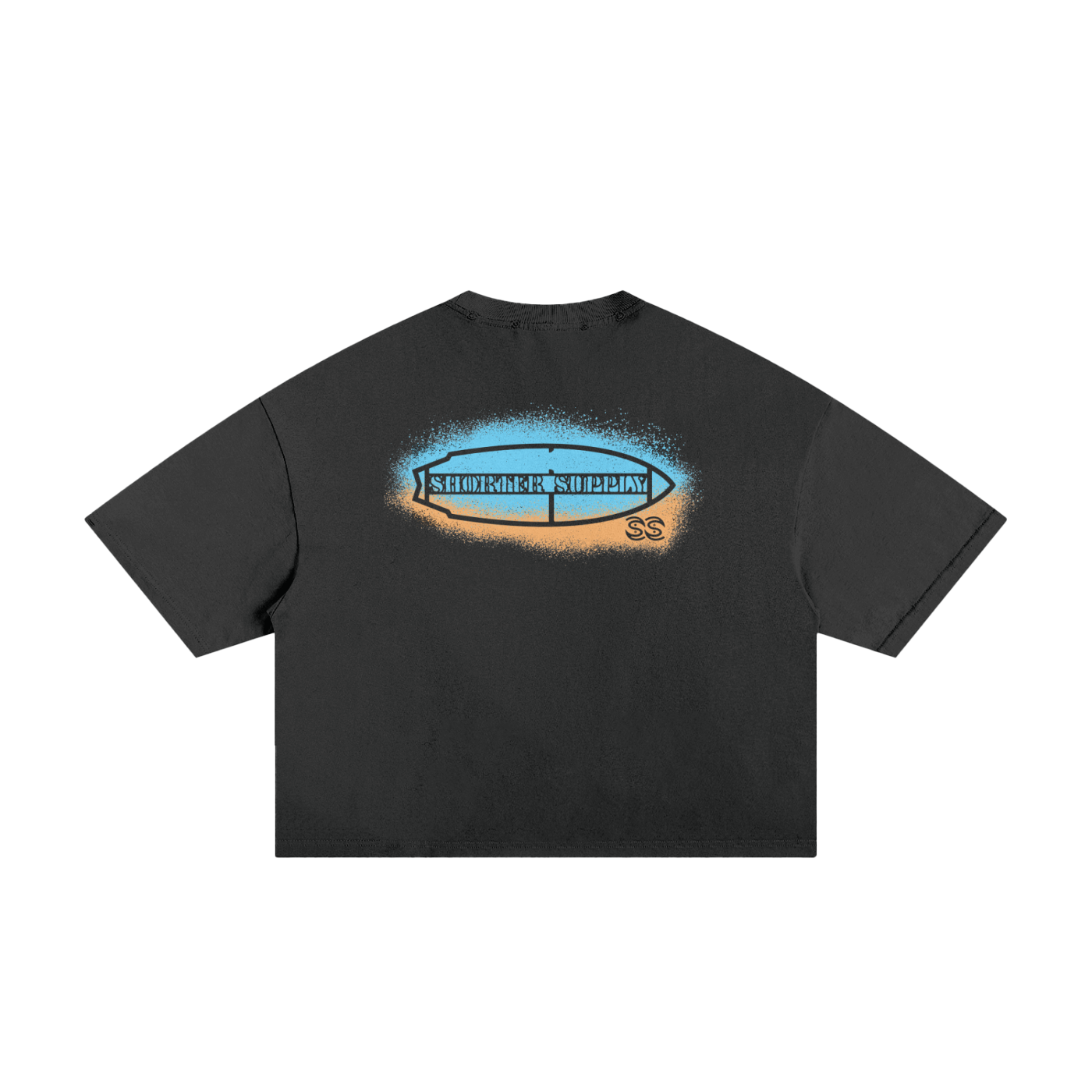 Frayed Board Spray Boxy Tee