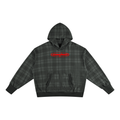 WASHED PLAID HOODIE