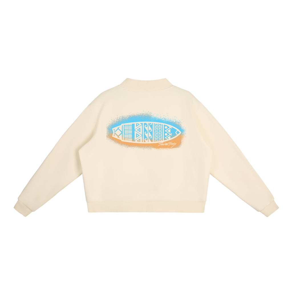 Boardle Mock-Neck Crew Sweatshirt