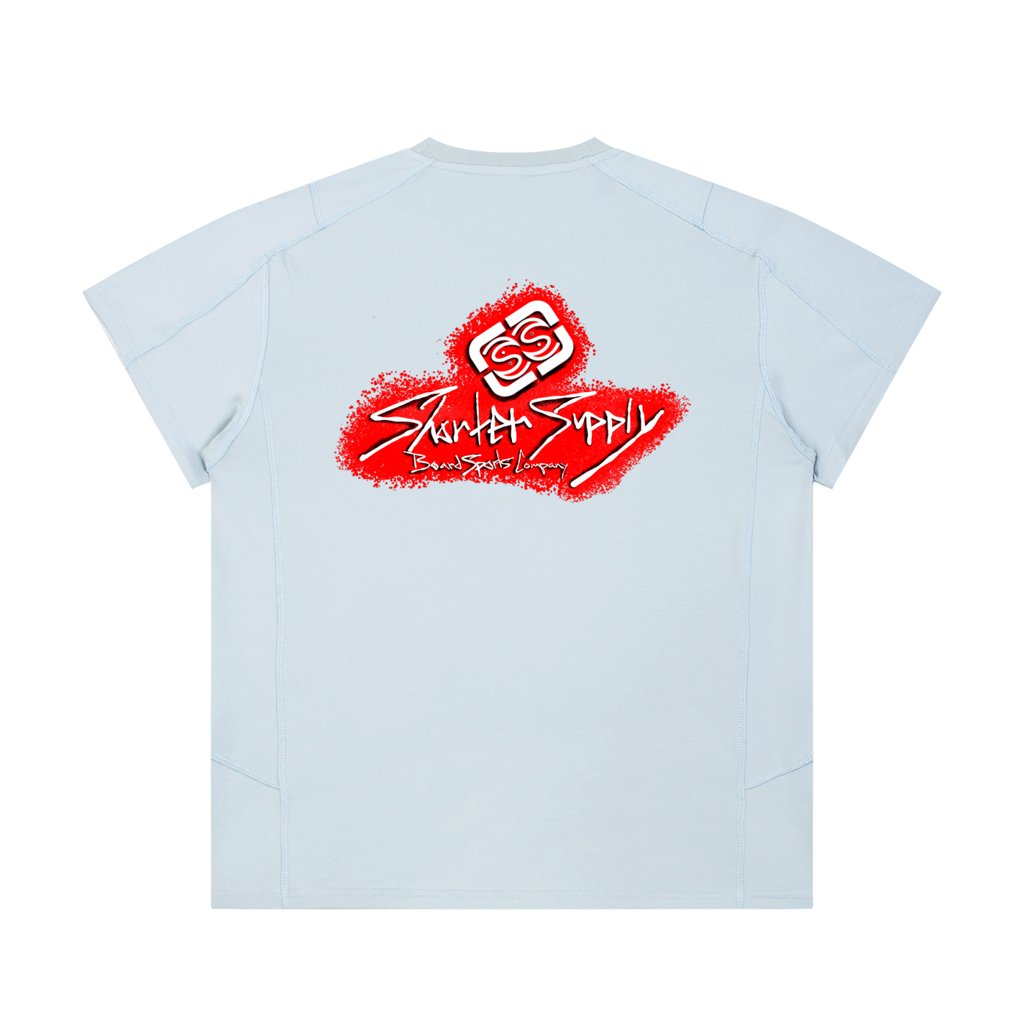 Unisex Contrast Stitch  Regular Fit T-Shirt