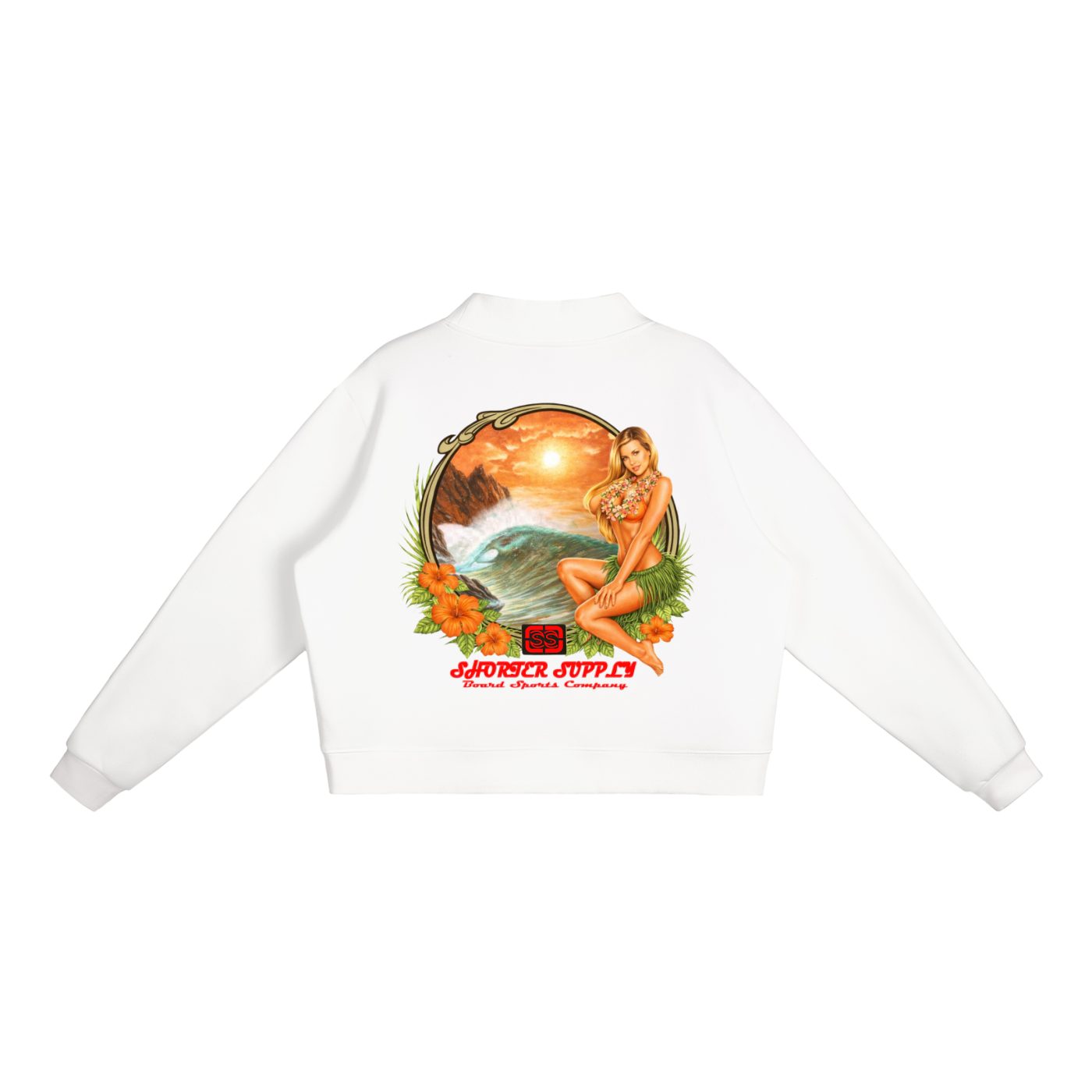 Stacy's Mock-Neck Crew Sweatshirt